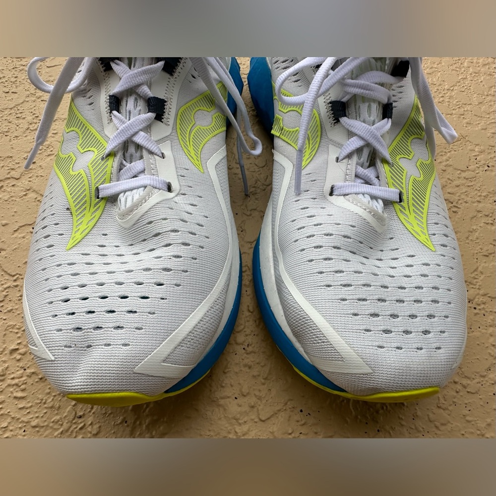 Saucony Endorphin Speed 4 White Viziblue Running Shoes Men’s Size 11 Super Clean - Picture 6 of 15